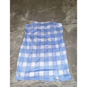 Blue plaid mini dress from Rue21